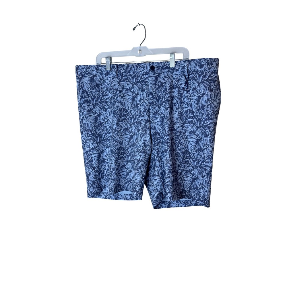 Peter Millar Shorts Mens 42 Blue Tropical Floral Golf‎ Chino Pockets Summer
